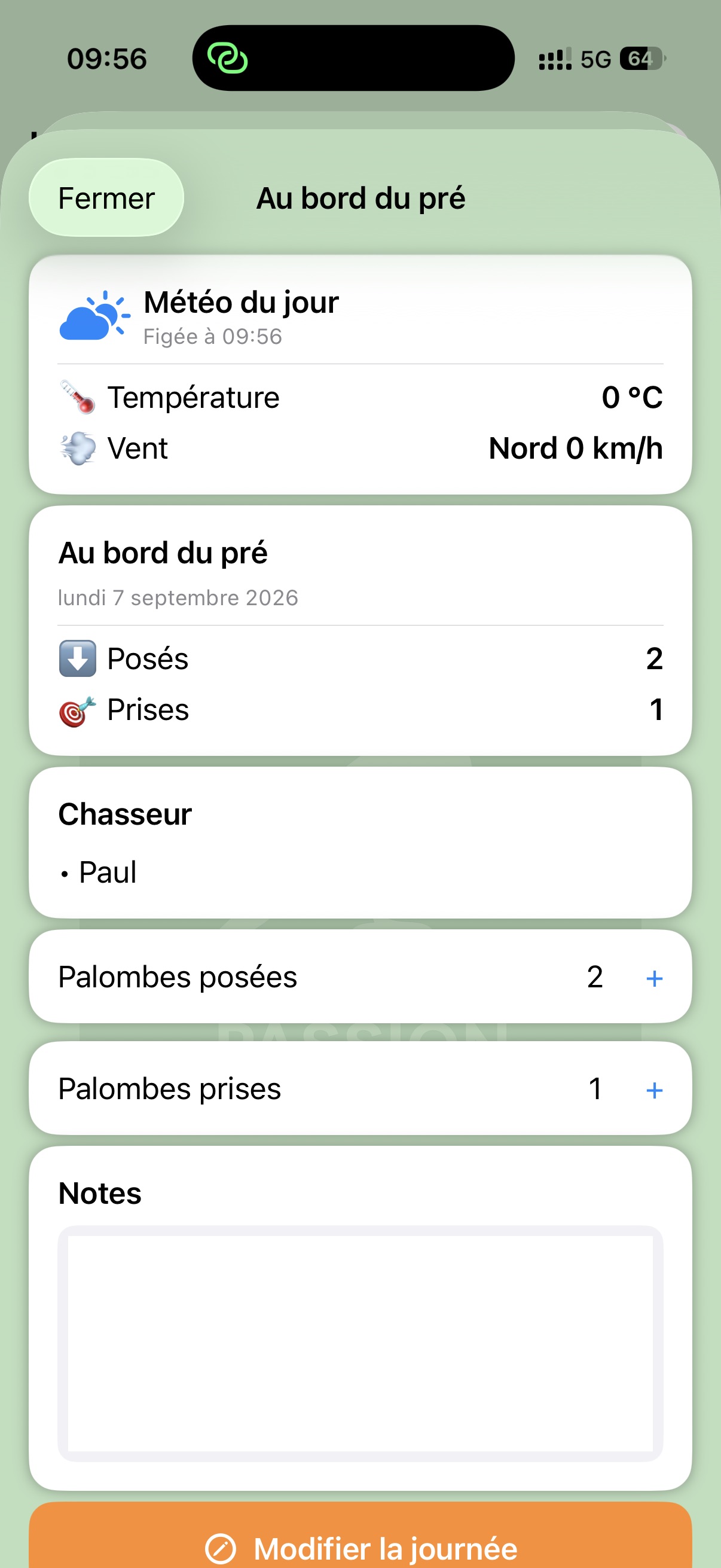 Création d’une journée