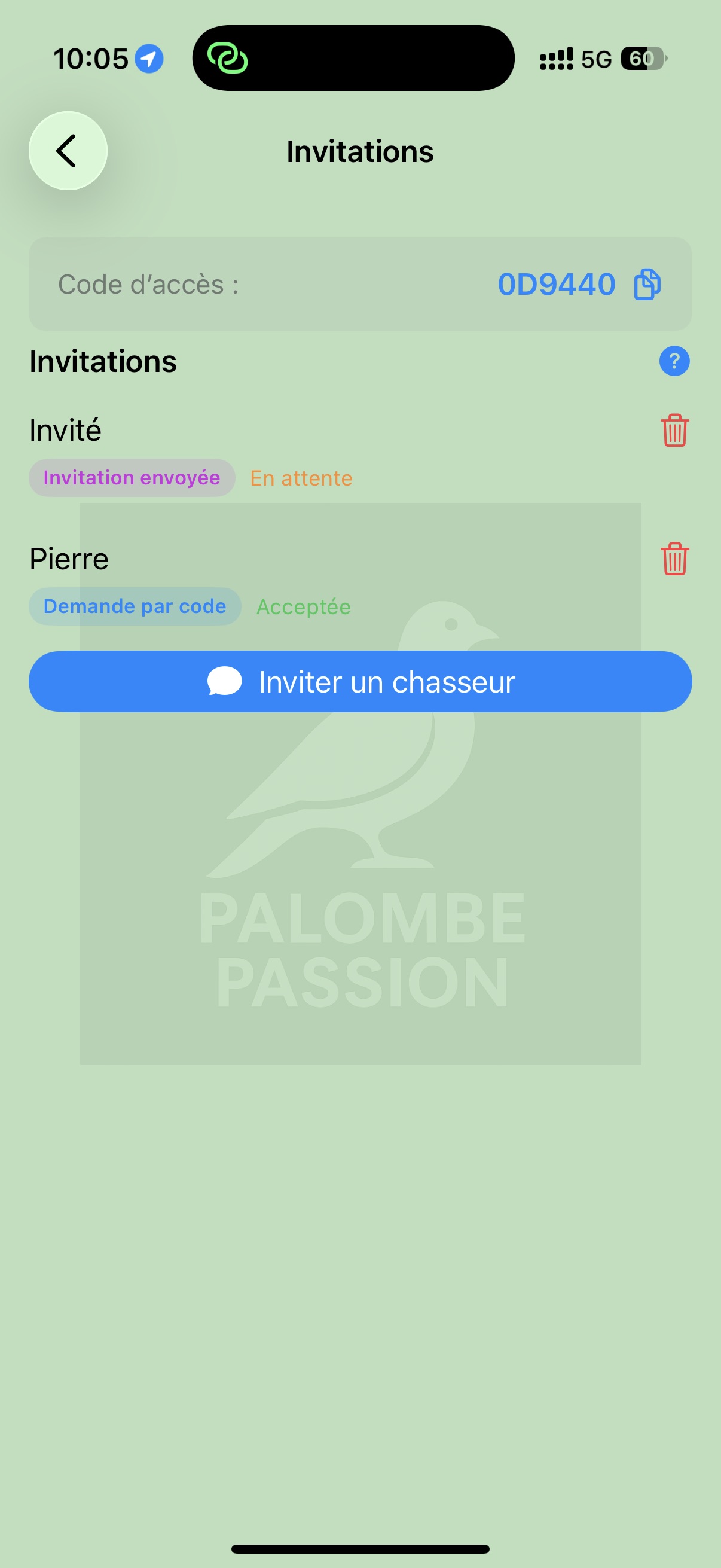 Invitations des partenaires